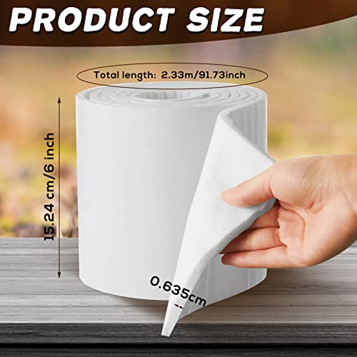 Jecery KH-JECERY-1026 1/4 Inch X 6 Inch X 2.5 Yard Adhesive Felt Padding Felt Adhesive Felt Roll Orthopedic Part thumb #1