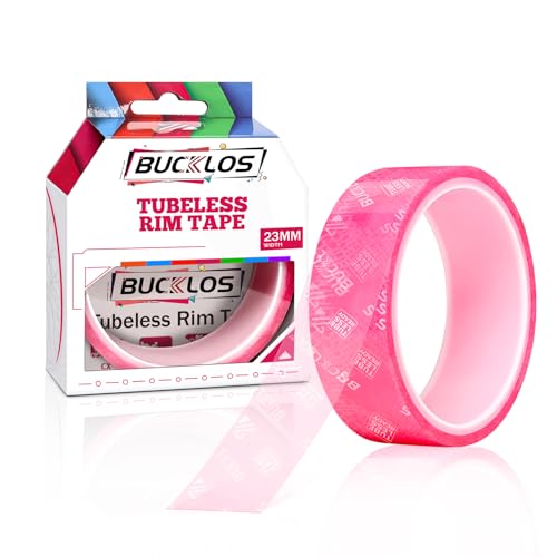 BUCKLOS Tubeless Rim Tape 17/19/21/23/25/28/30/32/35mm Width x 10m Length, Bike Wheel Rim Tape Suitable for Tubeless MTB/Road/Gravel Bikes Wheel Carbon Tubeless Kit -23mm