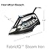 Hamilton Beach Steam Iron for Clothes & Garment Steamer with Intuitive FabricIQ Touchpad, Durable Stainless Steel Soleplate, 3-Way Auto Shutoff, 1800 Watts, 350ml Water Tank, 10' Cord, Black (14950)