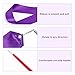 KINBOM 2pcs Dance Ribbons, 78.7 Inch Long Twirling Dancing Ribbon Gymnastics Ribbon Streamers for Kids Artistic Dancing Training Party, with Ribbon Dancer Wand (Purple)
