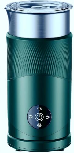 𝟔𝟓%𝐨𝐟𝐟 Large Capacity Milk Frother: 4-in-1 Electric Milk Steamer 350ml, 7700RPM High Speed, 120s Fast Frothing, 𝐇𝐨𝐭 & 𝐂𝐨𝐥𝐝 Foam Maker, Helpful Stainless Steel for Latte - Grayish Black