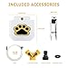 ZALBYUY Dog Water Fountain Outdoor, Dog Sprinkler, Paw Activated Drinking, Dog Water Fountain with Hose, Equipped with Interactive Claw Foot Valve, Pure Copper Valve Core, Easy to Train