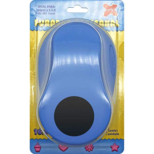 Furador Para Papel e EVA, Make +, Círculo, Gigante, 76 mm