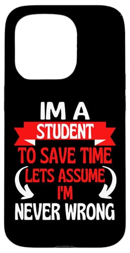 ���Ԃ�ߖ񂷂�w����Im A Student�ALet's Assume I'm Never Wrong �X�}�z�P�[�X iPhone 15 Pro �p