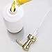 iDesign InterDesign Ceramic Soap Dispenser, Kitchen or Bathroom Vanities York Tall Pump 2, Soft Brass and White