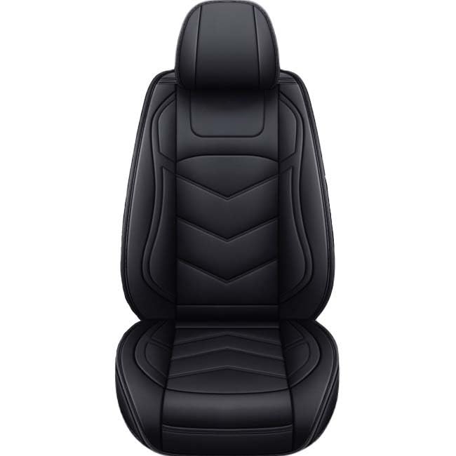 Housse de siège auto cuir protection couvre coussin voiture noir universel longue durée