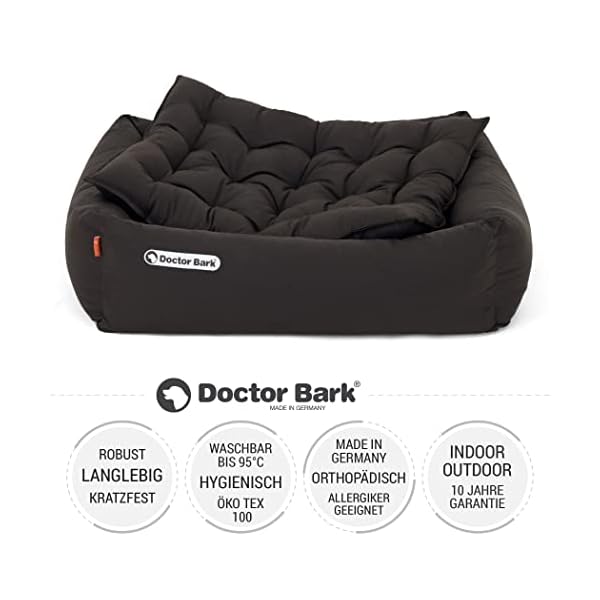 Doctor Bark - orthopädisches Hundebett, waschbar bis 95°C, geruchsfrei & hygienisch, kuscheliger Hundekorb, Baumwoll-Mischgewebe – Bild 3