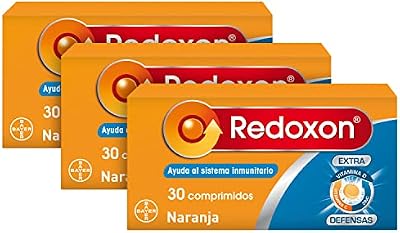 Redoxon Extra Defensas Comprimidos Efervescentes Complemento Alimenticio con Vitamina D, Vitamina C y Zinc, Ayuda al Sistema Inmunitario, Sabor Naranja, Formato Ahorro 3 x 30 (90)