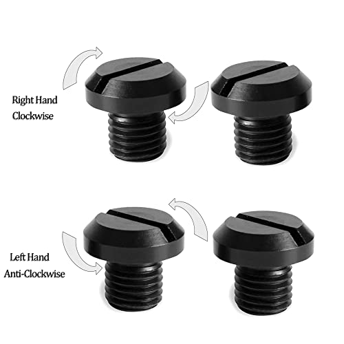 LUGU 4 Pcs Motocicleta De Alumínio CNC M10 x 1.25 Espelhos Buracos Bancos Substituição de Parafusos