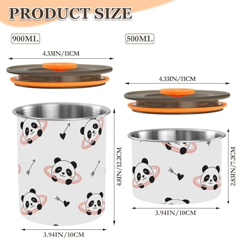 Contenedor de Café DOMIKING Acero Inoxidable 900ml miniatura 2