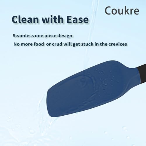 image for Coukre Silicone Spatula Set of 5,High Temperature Resistant, Food Grad