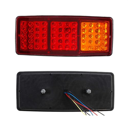 Feu arrière LED pour remorque et camion 24V clignotant stop étanche 2 pièces