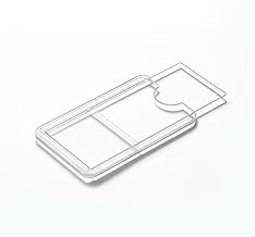 Tekiart Last Card Holder for Car, Clear Plexiglass ID Cover, Windscreen Glass Pass Holder with Strong Adhesive