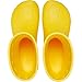 Crocs Classic Rain Boots for Women - Round Toe Silhouette with Chunky Platform, Warm and Elegant Boots Sunflower Men's 6, Women's 8 Medium