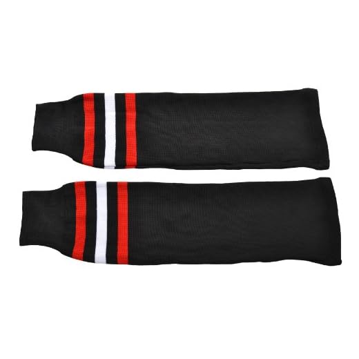 Sherwood Kinder Stutzen Sher-Wood NHL, Schwarz/Rot/Weiß, Bambini