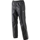 * atmungsaktiv McKinkley Unisex Regenhose Longville Schwarz Regen Hose, Größe:M