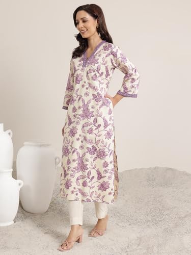 Image of Libas Printed Cotton Straight Kurta