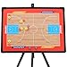 BANLICALI Basketball Coaching Board Magnetic Basketball White Board Clipboard with Triangle Bracket and 23.6
