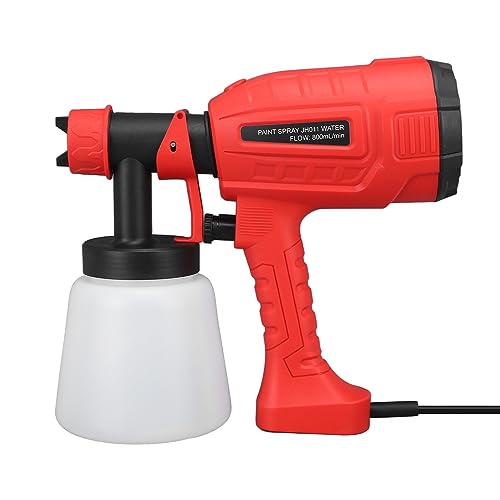 AUNMAS Pintor Sprayer, 700W Rocinador de Pintura Eléctrica Que No Es Deslizamiento con 3 Modos de Rociado con Pistola de Pulverización Desmontable para el Hogar (EU Enchufe 220V 4W)