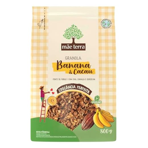Mãe Terra Granola Banana e Cacau 800g