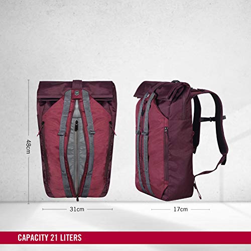 Victorinox Altmont Active Deluxe Duffel Laptop Backpack, Burgundy, 18.9-inch