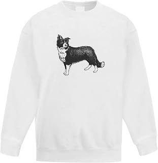 Azeeda 'Border Collie Sheepdog' Kid's Sweatshirt/Jumper (14-15 Years) (KW00027768)