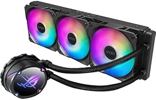 ASUS ROG Strix LC II 360 ARGB All-in-one AIO Liquid CPU Cooler 360mm Radiator, Intel LGA1700, 115x/2066 and AMD AM4/TR4 Support,Triple 120mm 4-pin PWM Addressable RGB Radiator Fans
