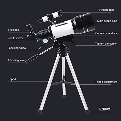 Telescopio Refractor 70mm con Trípode y Zoom para Astronomía miniatura 5