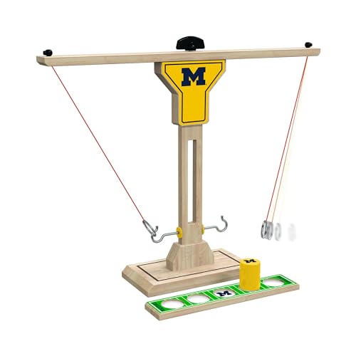 Wild Sports Michigan Wolverines Wooden Ring Swing Battle, Ring Toss Game
