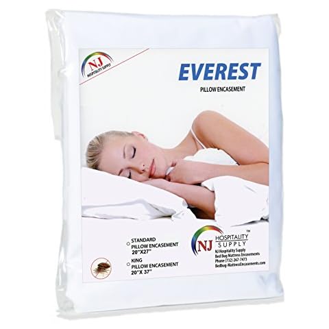 Premium Plus Pillow Protector Encasement Water Proof Breathable Machine Washable Zippered Superior Comfort- Pack of 4, King 20 by 37 inch Cover