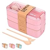 TARLINI Bento Box Lunch Containers- Portable Microwave Japanese Bento Box, Meal Prep Containers For Healthy Food | Tupperware Lunch Box For Adults, Kids, Women, Microwaveable Bowl Plastic Container