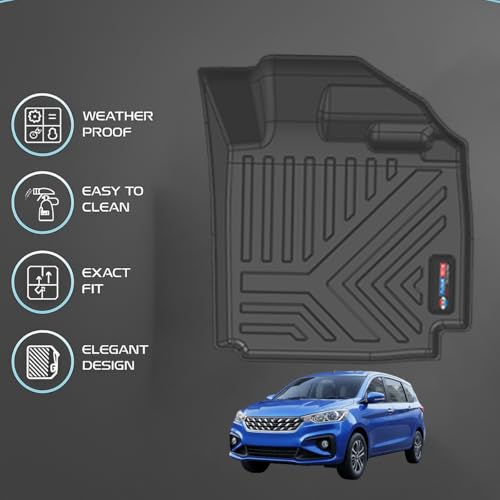 Image of ALP 3D Car Mats | Heavy Duty All Weather Floor Mats | Anti-Slip, Odorless, Waterproof, Easy to Clean Car Mats (ERTIGA 2023 3D Car Mat)