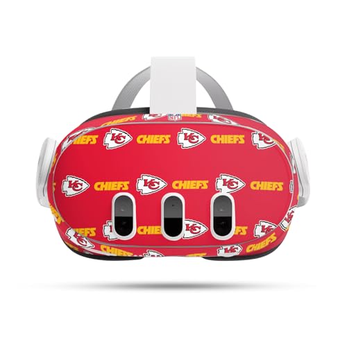 Autocollant vinyle Meta Quest 3 NFL Kansas City Chiefs skin protection casque VR