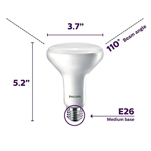 Philips Led Flicker-Free Dimmable Br30 Indoor Light Bulb, Eyecomfort Technology, 650 Lumen, Soft White Light (2700K), 11W=65W, E26 Base, 12-Pack #TOP1