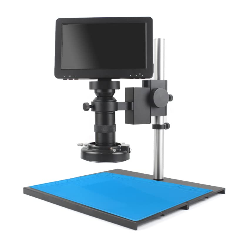 7-calowy mikroskop cyfrowy LCD mikroskop wideo USB 130X obiektyw mikroskop kamera z metalowym stojakiem do naprawy lutowania płytek drukowanych w telefonie