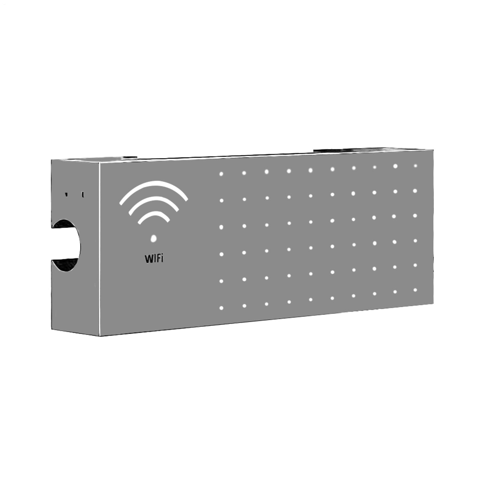 Osłona Na Skrzynkę Wi-Fi Organizator Domowy Ścienny ze Stali Węglowej | Pudełko Na Router WiFi Dla Połączeń Sieciowych Gniazd Wyjść Osłon Organizacji Kabli W Salonie I Na Biurku