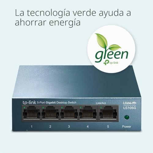 TP-Link LS105G - Switch Gigabit de 5 Puertos, Plug & Play, Carcasa Acero - Imagen 7