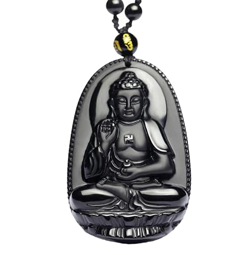 Pendentif en obsidienne naturelle Bouddha, le cadeau idéal pour vos proches