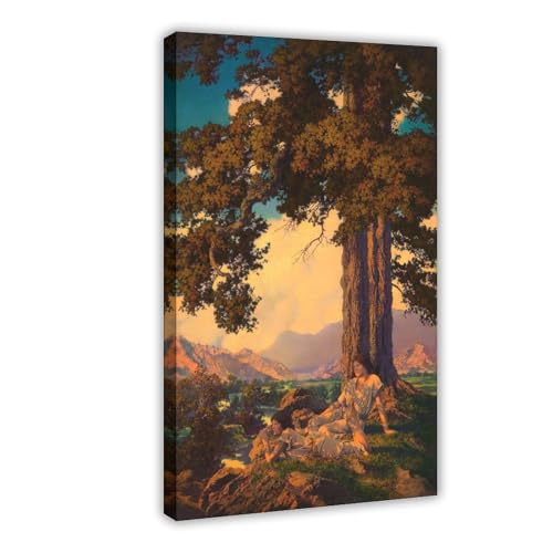 Maxfield Parrish Hilltop Toile Vintage pour Rompre la Monotonie d'un Bureau L