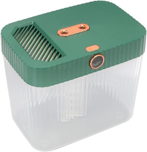 Humidificateur diffuseur vert foncé avec télécommande et arrêt automatique