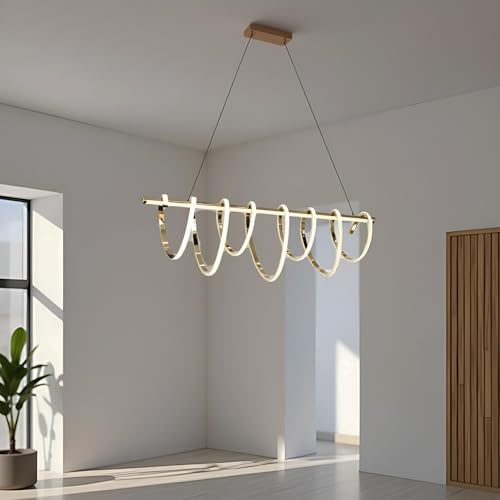 Image of LED Chandelier for Dining Table, Height-Adjustable Hanging Lamp for Breakfast Table, Hanging Light for Home Decoration (CH45)