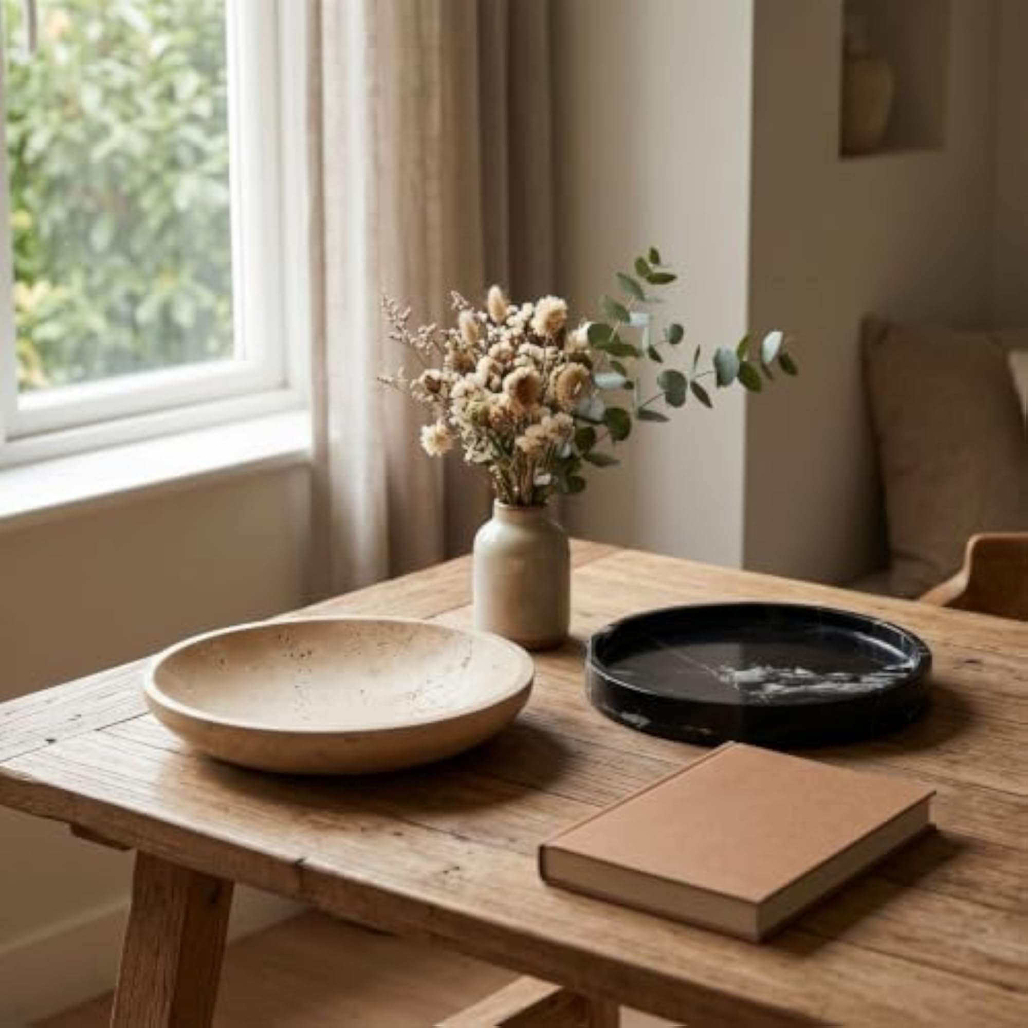 Smooth Marble Tray, Polished Design