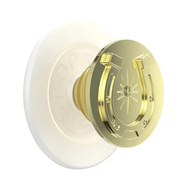 PopSockets Agarre de teléfono para MagSafe, Soporte magnético, Howdy Glam | Extraíble, para Kindle/Android/iPhone, con imán, dorado, occidental, bohemio, estético