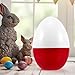 OHPHCALL Giant Openable Plastic Easter for Crafts and Raffle Games Fillable -Shaped Decoration for Easter Parties Home Decor and Celebrations