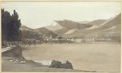 Affiche toile Lugano sublimez vos grands murs blancs avec un portrait de ville suisse artistique