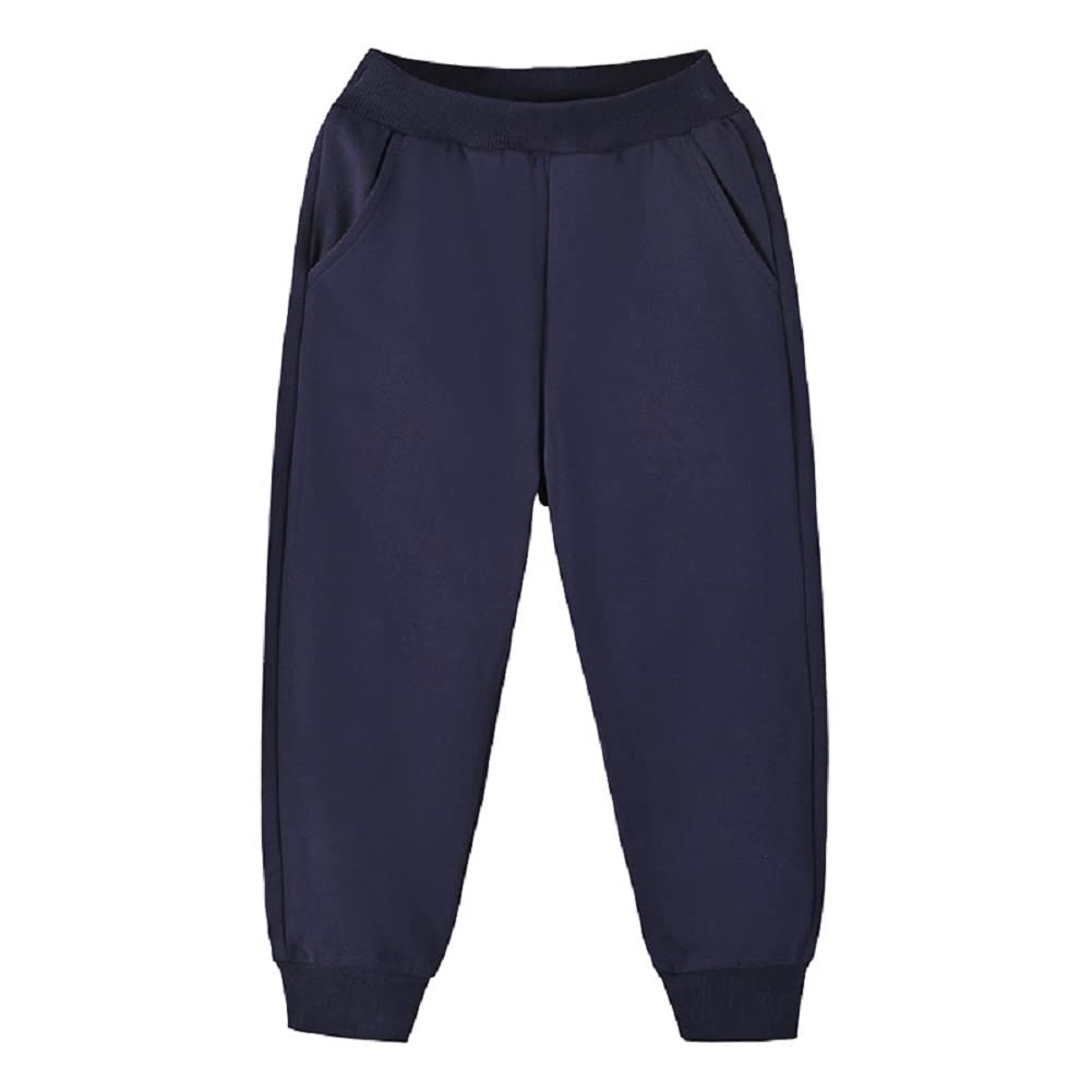 MSGRAY Girls Boys Sweatpants Toddler Baby Pants Kids Jogger Solid Cotton Casual Pull On Active Playwear