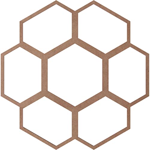 Image of Ekena Millwork 22 inchOD x 7 3 /4 inchID x 3 /8 inchT Florin Wood Fretwork Pierced Ceiling Medallion, Wood (Paint Grade)