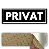 LEIASA | Acrylschild Privat - 7,5 x 23 cm - Stärke 2 mm - Acryl - Selbstklebend - Privatbereich - Türschild - (Privat)