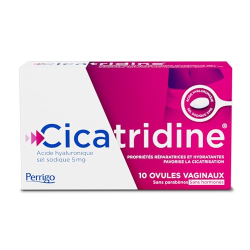 Cicatridine – Ovules vaginaux - favorise la Cicatrisation de la zone intime vulvo vaginale – sécheresse intime - Acide Hyaluronique Sel Sodique 5mg -...