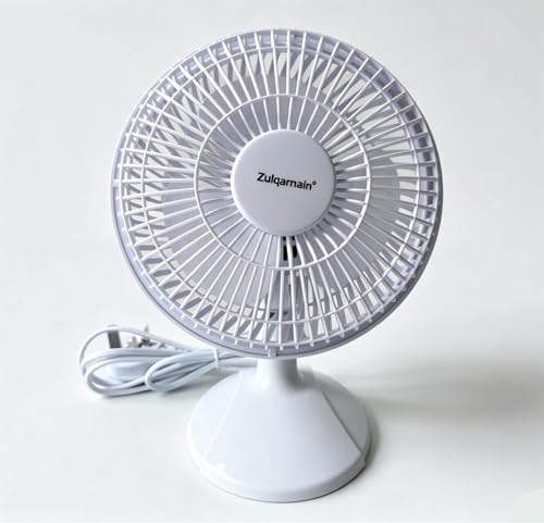 A2Z 6 Inch Desk Fan Portable Table Fan with Adjustable Tilt 2 Speed Setting